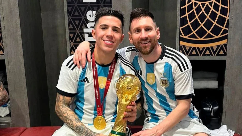 Enzo Fernández Messi selección Argentina (Foto: Instagram Enzo Fernández)